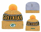 Packers Team Logo Yellow Knit Hat,baseball caps,new era cap wholesale,wholesale hats